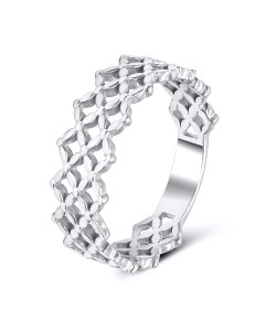 Cross-Hatch Silver Band NSR-2961